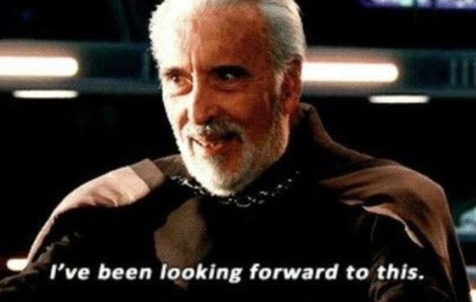 This meme is an image of a character from the Star Wars franchise, specifically Count Dooku, with a look of shock and surprise. The text overlay on the image reads: "I find your lack of faith disturbing." However, the meme is a play on this quote, with the character's expression and the quote's wording modified to say "I find your lack of snacks disturbing".